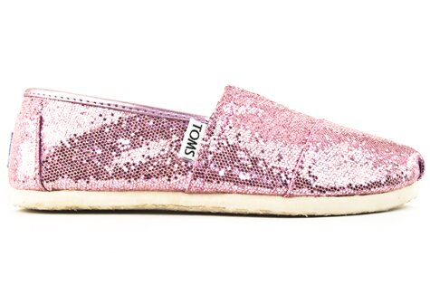 Pink Glitter Toms Shoes on Tom S Shoes Youth Glitter   Pink Glitter   Shoe Biz   San Francisco