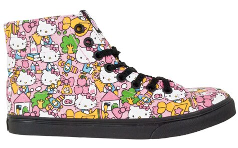 'Hello Kitty' Hi Top Sneaker