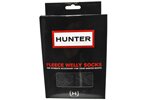 Hunter Welly Cable Cuff Charcoal Socks